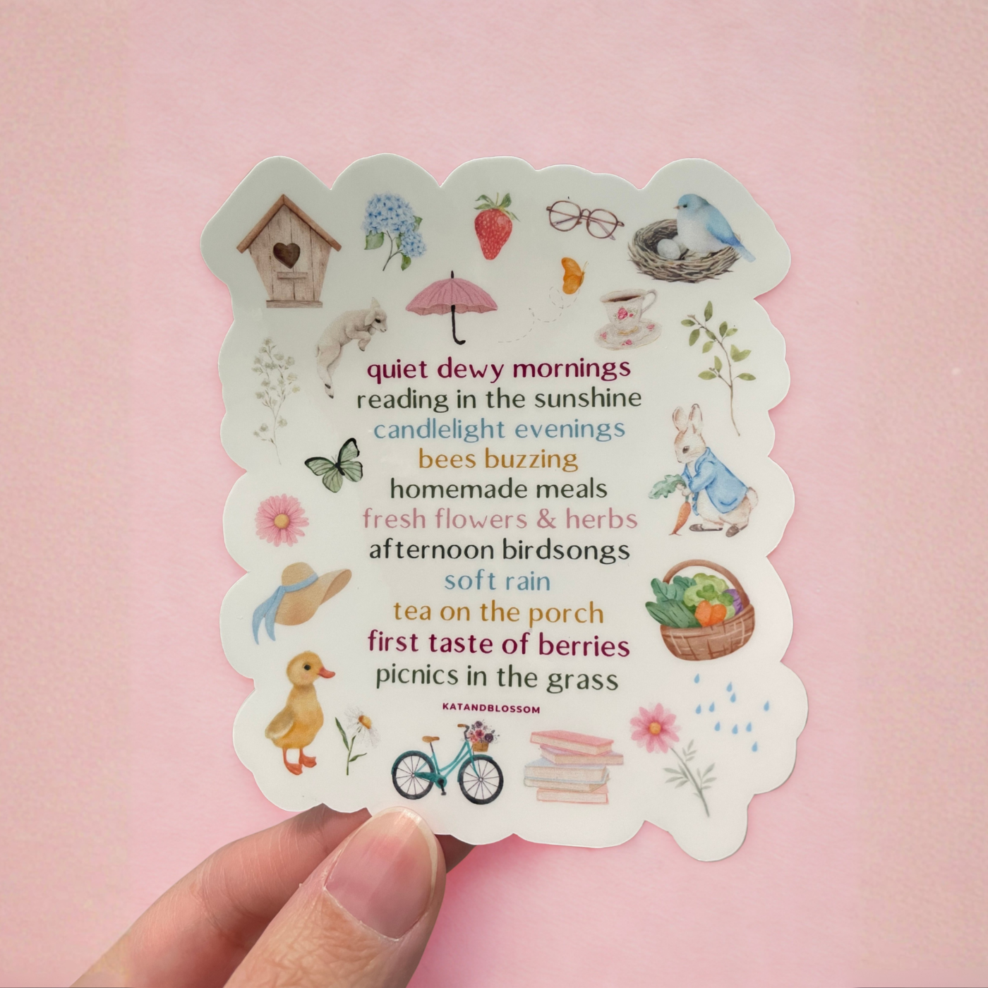 KB Website Best of Spring Glossy Laminated Single Sticker 3x3