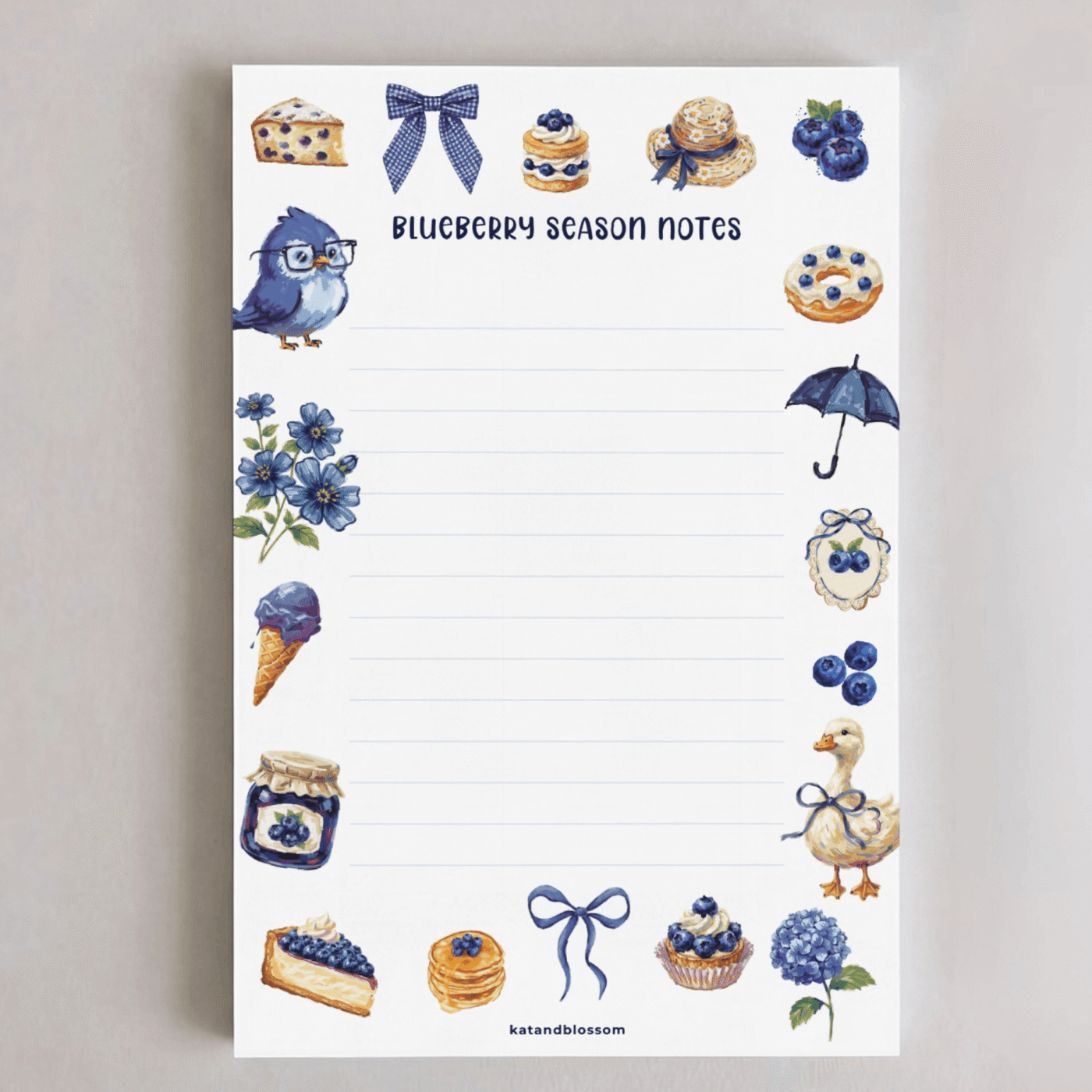 KB Website Blueberry Season Notepad Mockups 4x6 First Pic