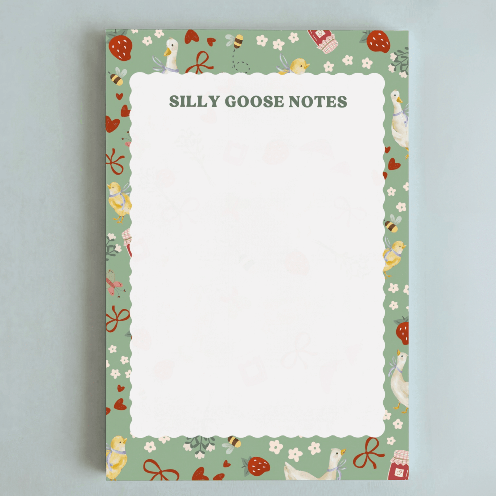 KB Website Cottagecore Goose Notepad Mockups 4x6