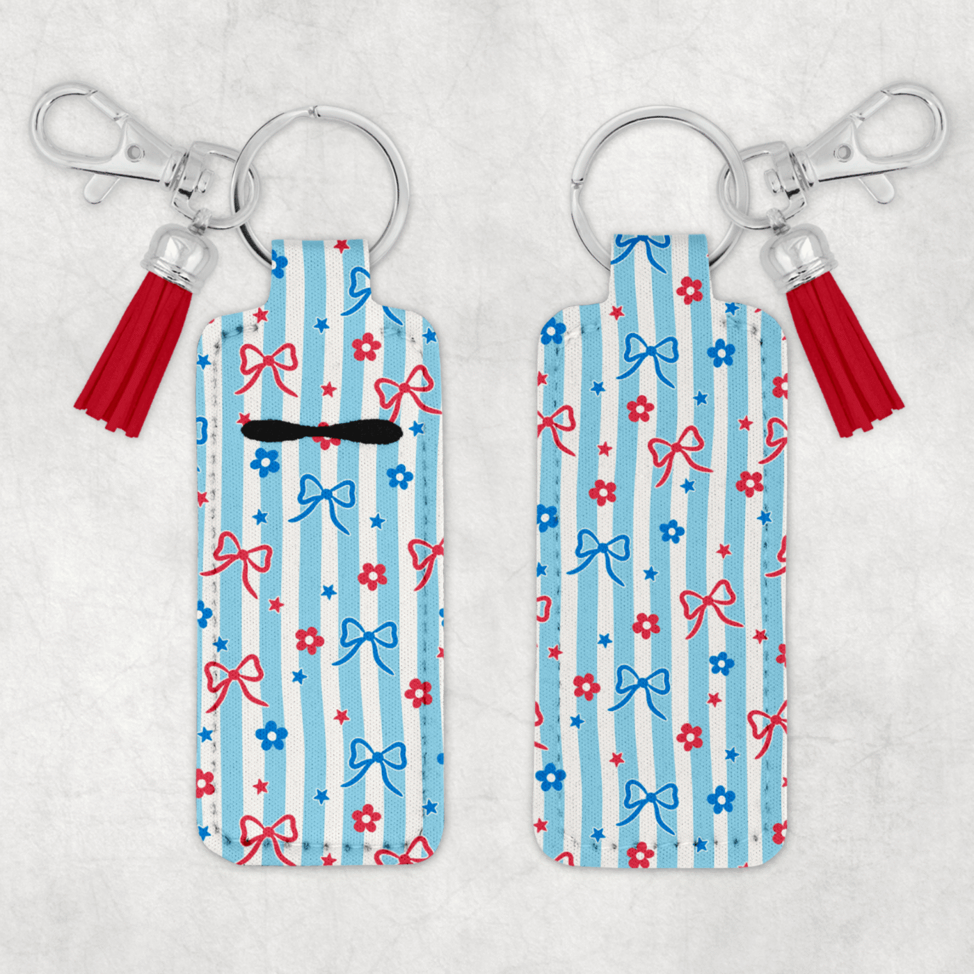 Patriotic Chapstick Keychain 12