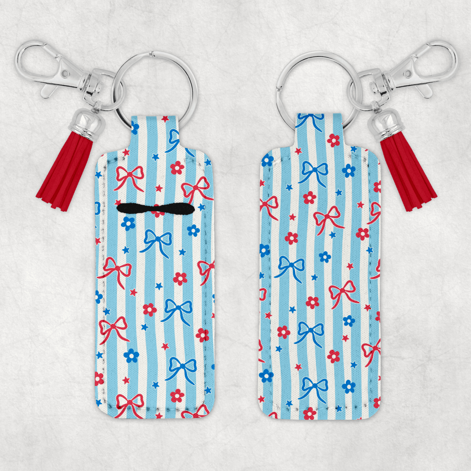 Patriotic Chapstick Keychain 12