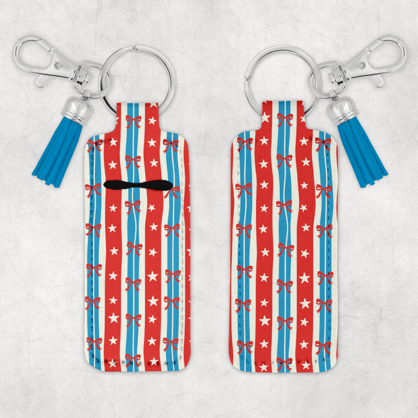 Patriotic Chapstick Keychain 13