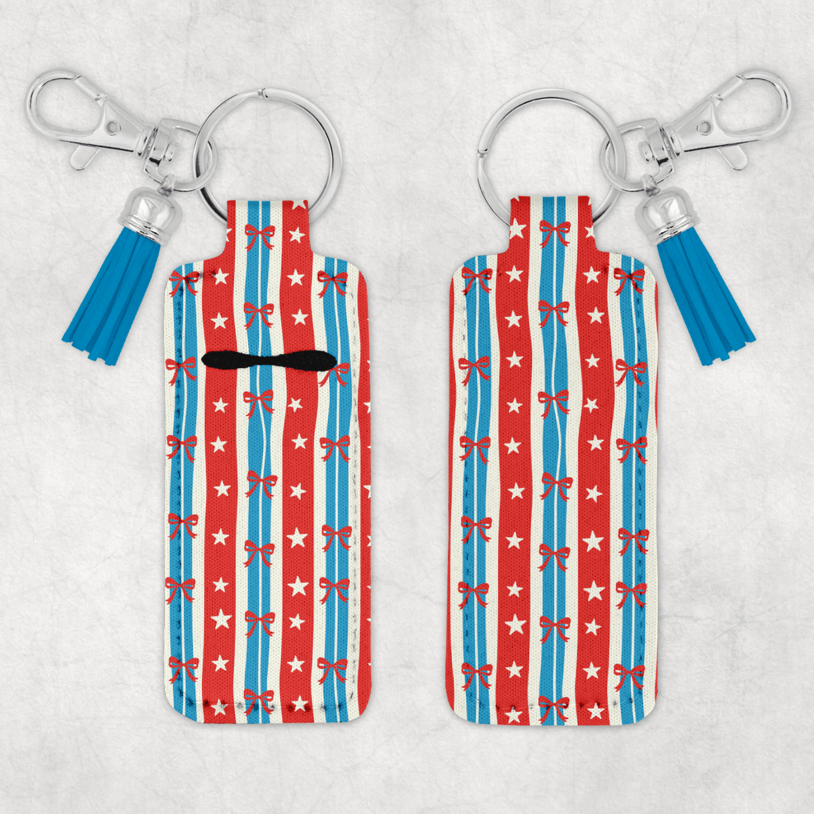 Patriotic Chapstick Keychain 13