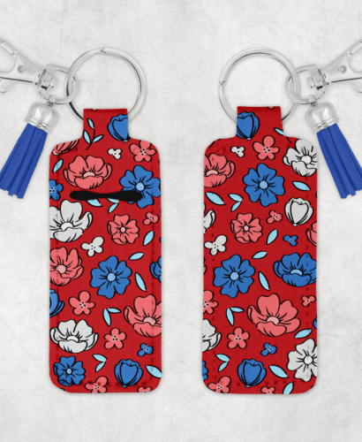 Patriotic Chapstick Keychain 3