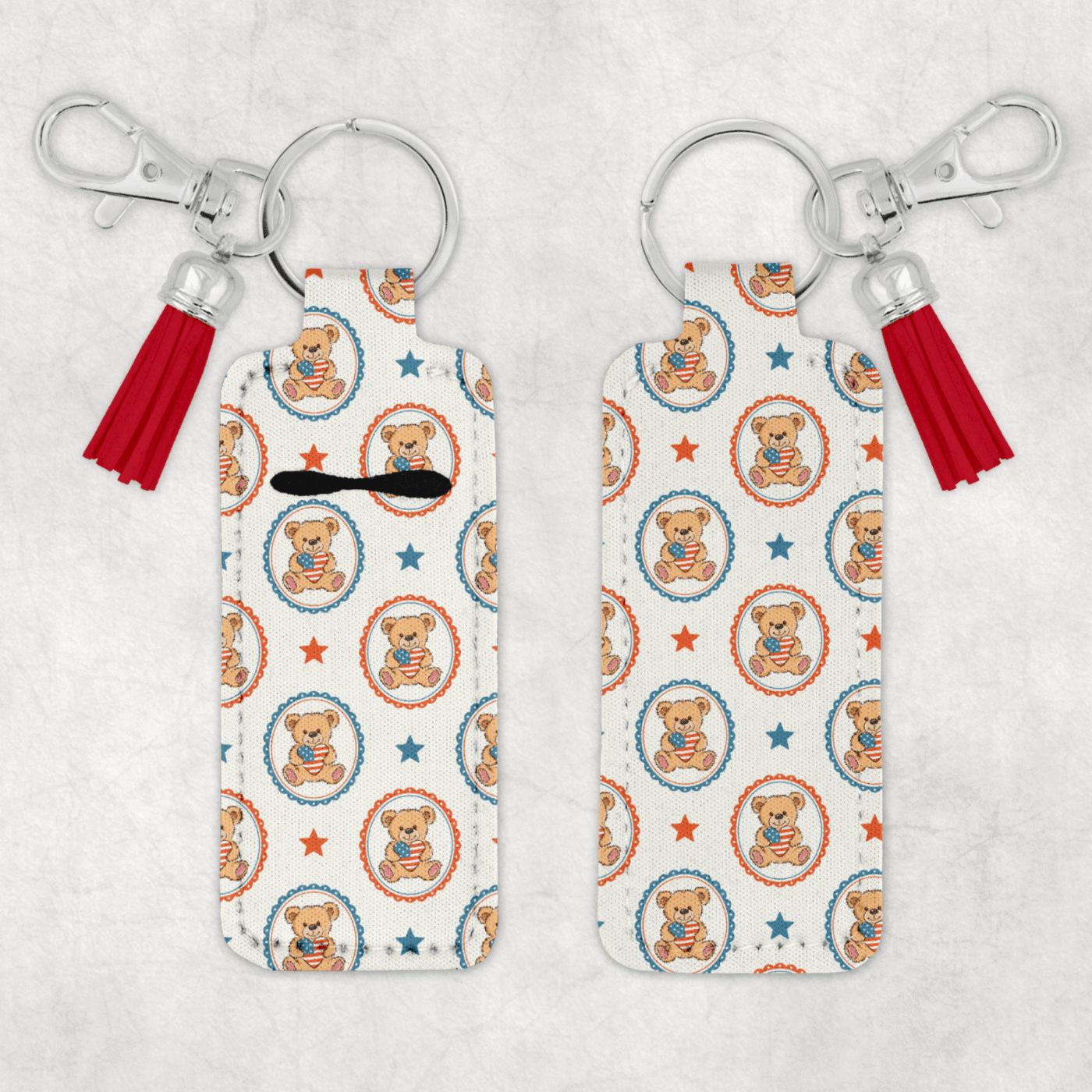 Patriotic Chapstick Keychain 4