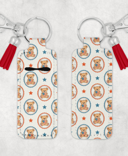 Patriotic Chapstick Keychain 4