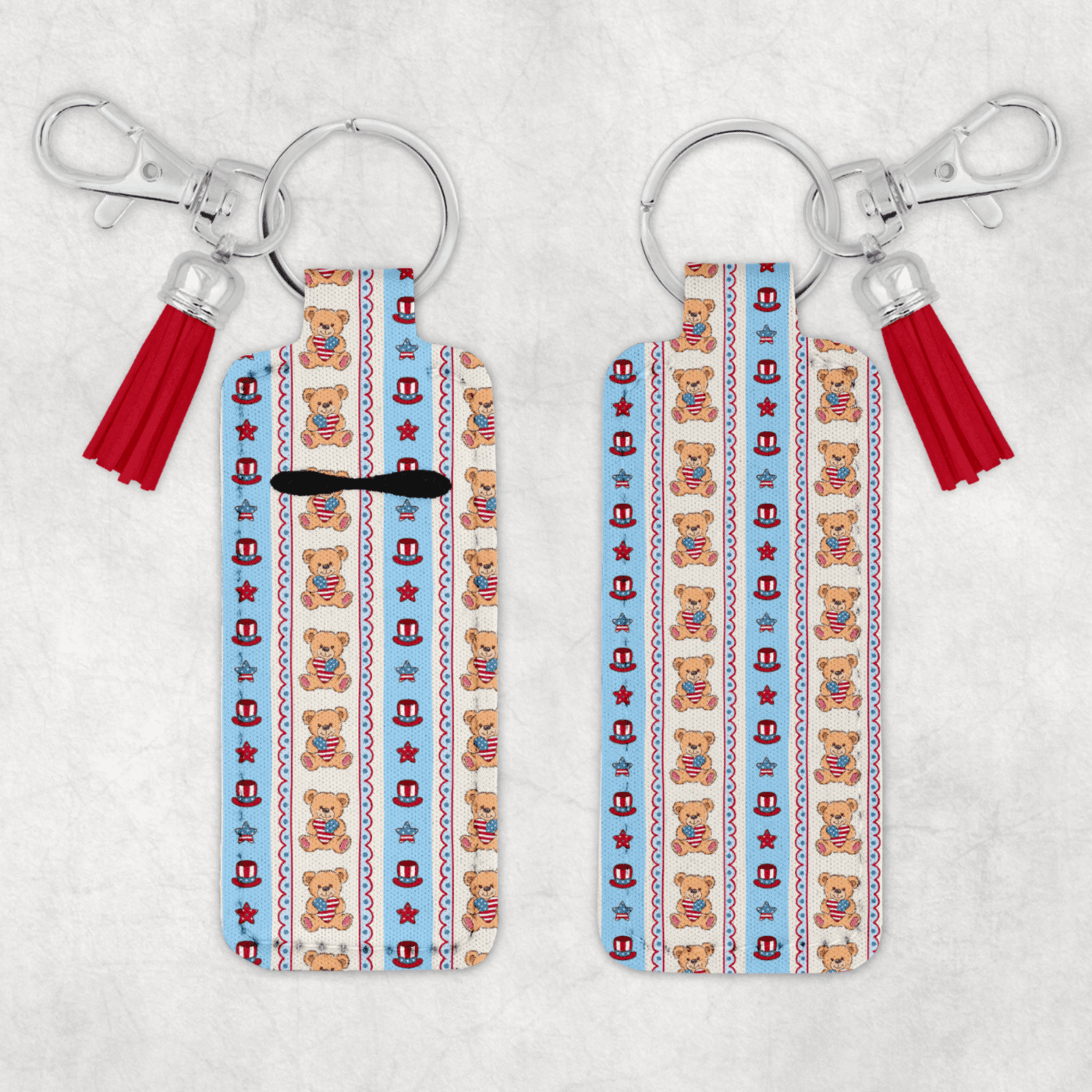 Patriotic Chapstick Keychain 5
