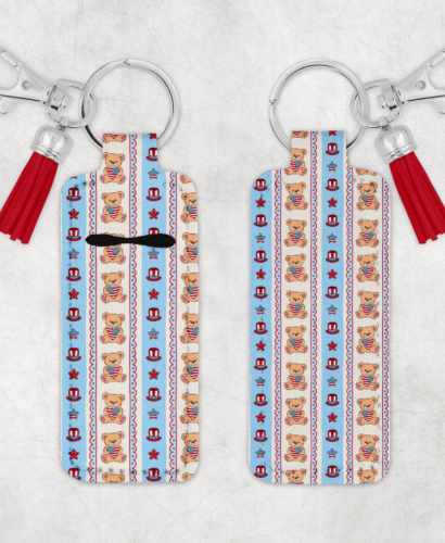 Patriotic Chapstick Keychain 5