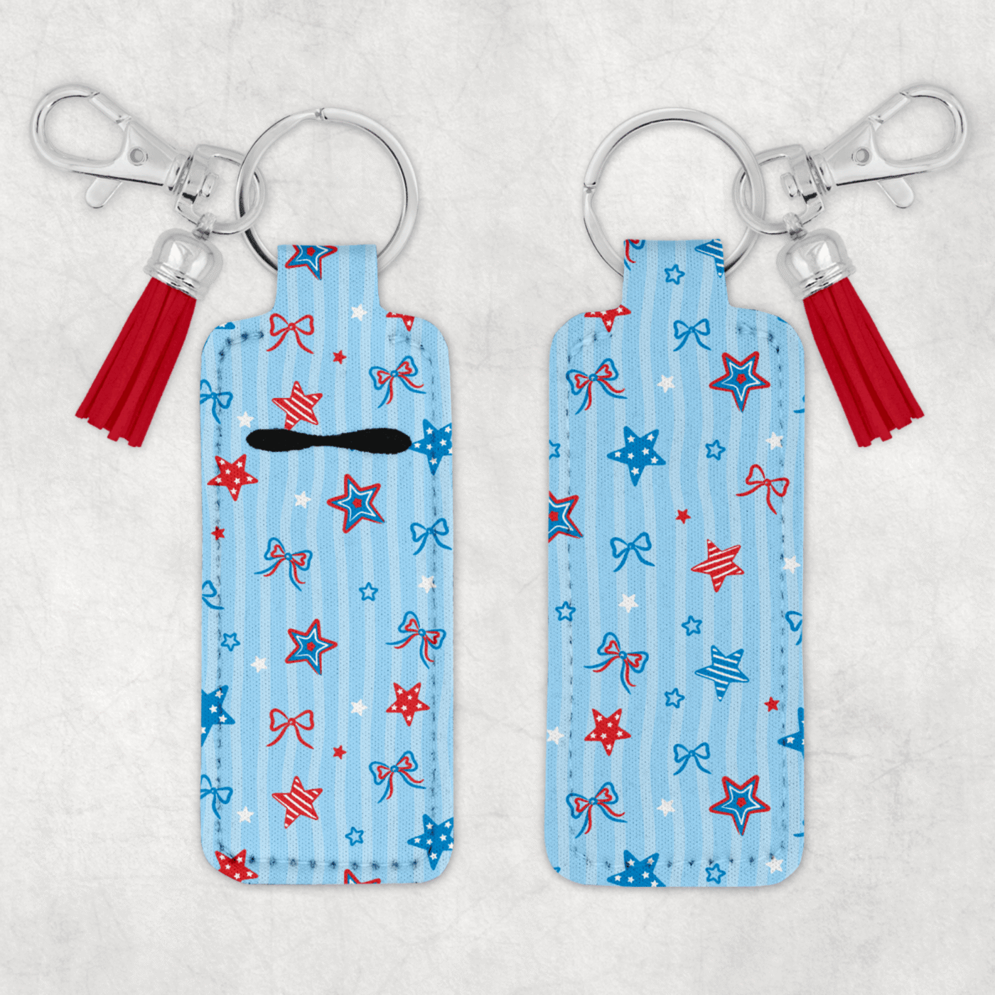 Patriotic Chapstick Keychain 9